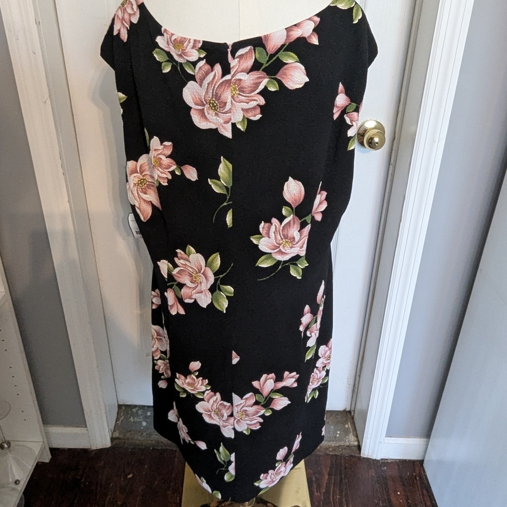Jessica Howard Black Dress with Pink Floral Design - Picture 2 of 5